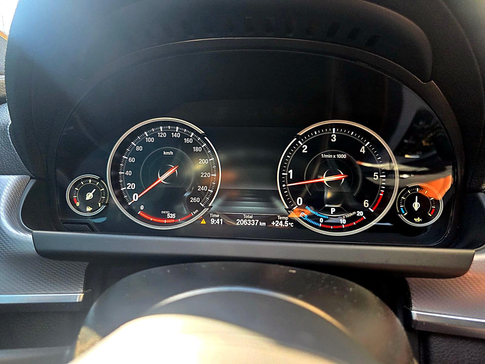 BMW 6시리즈 계기판 누적 206,337km
