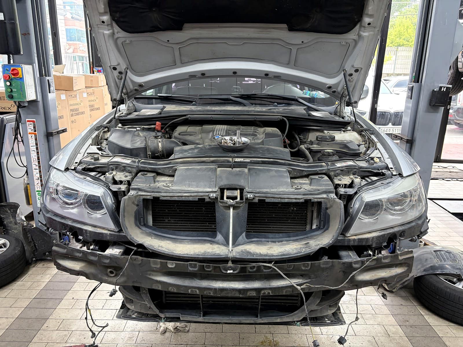 BMW 320d 헤드램프에서 탈거한 방향지시등 모듈