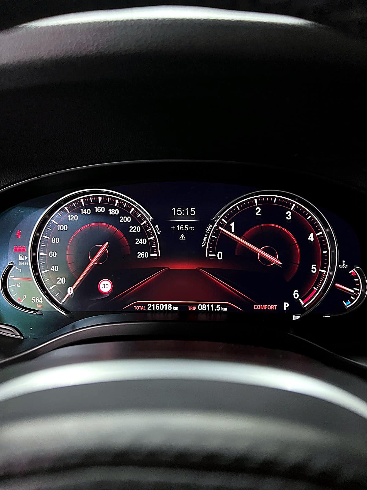 BMW X3 비상호출배터리 교환 후 계기판