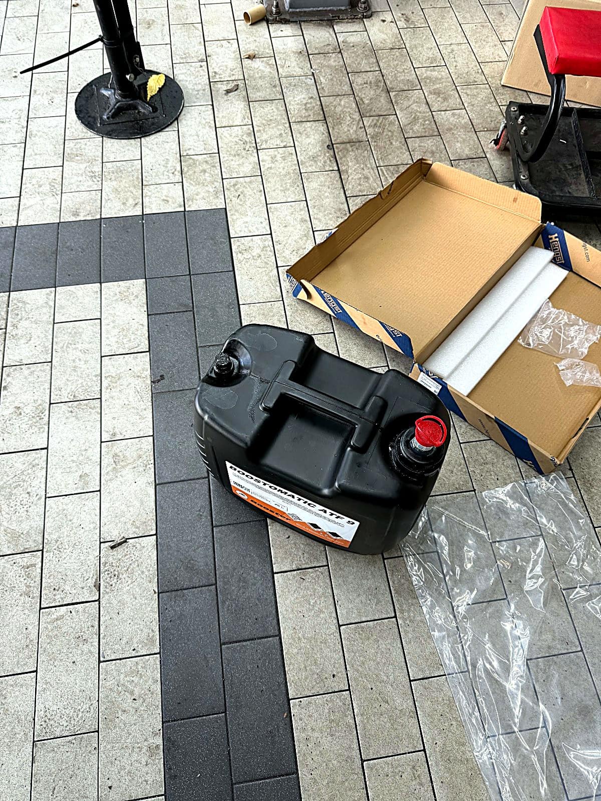 교환에 사용한 미션오일 통