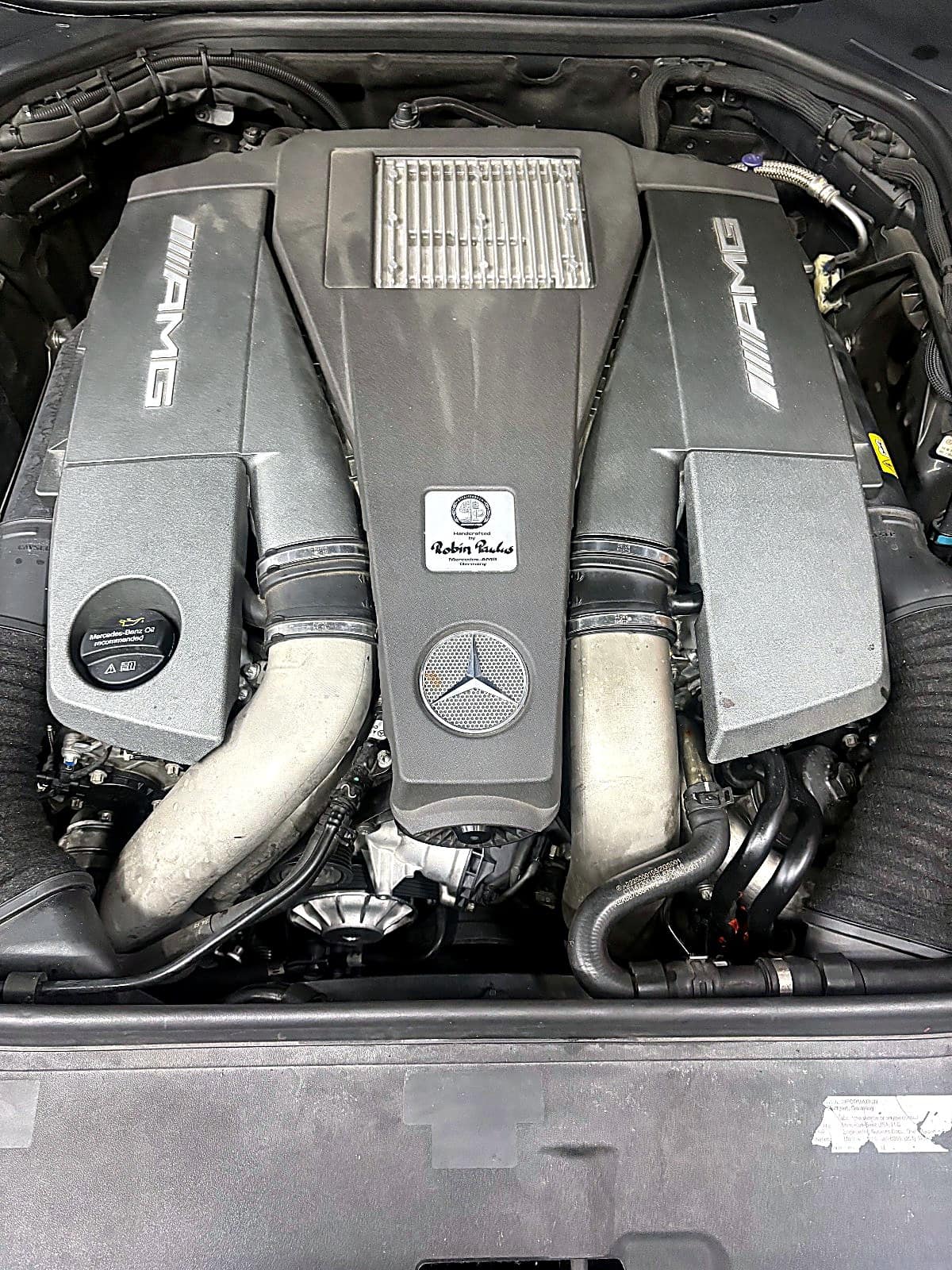 S클래스 S63 AMG 엔진룸