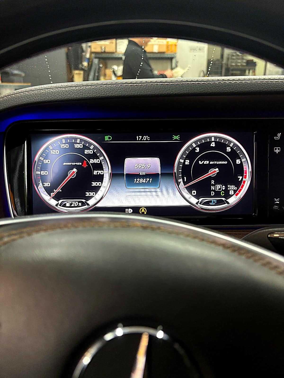 S클래스 S63 계기판 누적 128,471km
