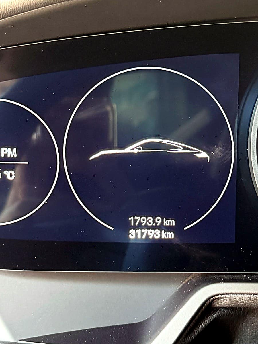 포르쉐 911 계기판 누적 31,793km