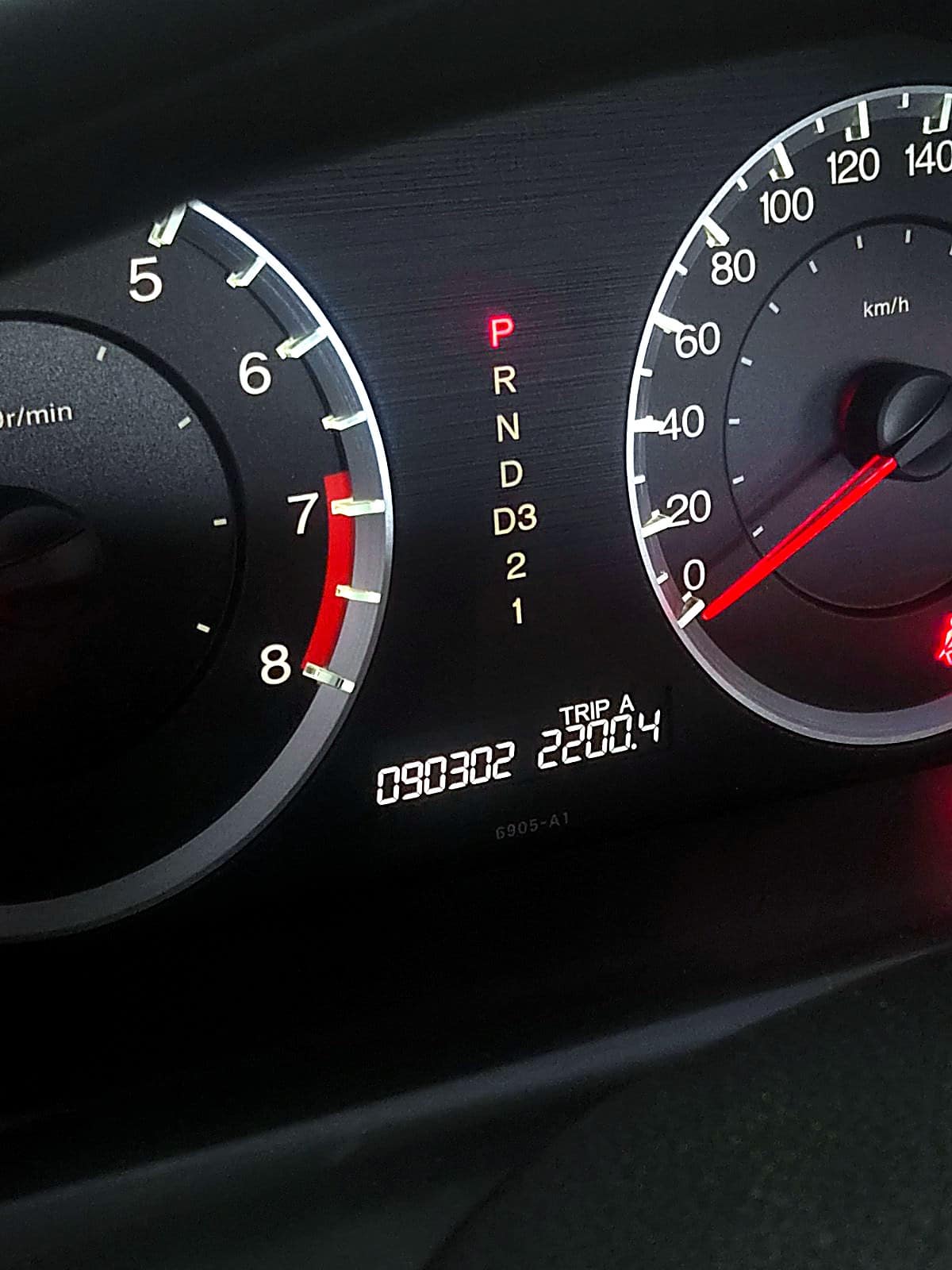 혼다 어코드 계기판 누적 90,302km