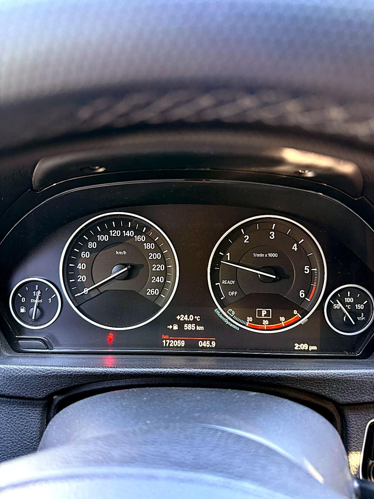 BMW 3시리즈 F30 계기판 누적 172,059km